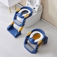 thumbnail image 2 of Potty Training Seat, 2 in 1 Toddler Toilet Seat with Non-Slip Steps for Kids Boys Girls, Blue, 2 of 8
