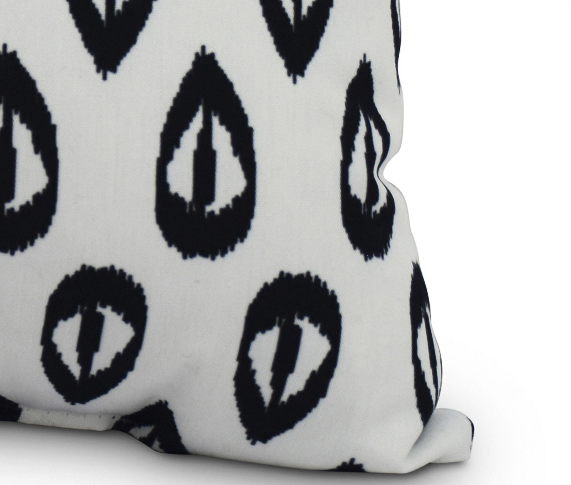 Simply Daisy, 14" x 20" Ikat Tears Navy Blue Decorative Ikat Outdoor Throw Pillow