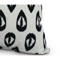 thumbnail image 2 of Simply Daisy, 14" x 20" Ikat Tears Navy Blue Decorative Ikat Outdoor Throw Pillow, 2 of 2