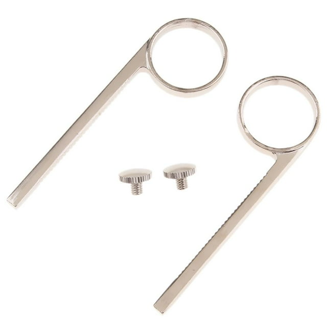 de Deslizante de Trompeta de 2 Piezas con de Tornillos de Fijación para Reparación de Piezas de Bricolaje Baoblaze Anillo de dedo deslizante de trompeta