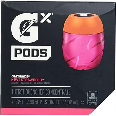 Gatorade Gx Sports Drink Mix Concentrate Pods , Kiwi Strawberry, 4 Count Pods