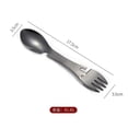 thumbnail image 5 of Outdoor Survival Tools 5 In 1 Camping Multi-Functional EDC Practical Kit Fork Knife Spoon Bottle/Can Opener Black, 5 of 5