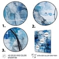thumbnail image 3 of DESIGN ART Designart "Blue And Cream Shapes Unleashed" Abstract  Canvas Art Print 24 in. wide x 32 in. high, 3 of 5