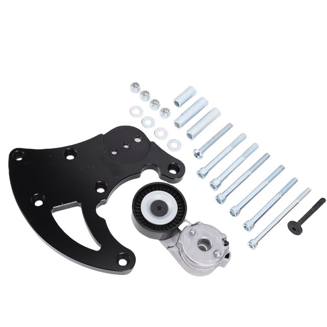 Swap AC Compressor Bracket, Aluminum Alloy AC Compressor High Mount Bracket Kit for Truck SUVs VORTEC Engine Replacement for LSX LQ4 LQ9 L92 L99 L33 LR4