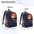 thumbnail image 2 of Goofa The Nightmare Before Christmas Pattern Durable Canvas Daypack - High-Quality Vintage Backpack, Compact & Versatile for Travel and Everyday Use-Small, 2 of 5