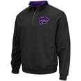 thumbnail image 2 of Men's Colosseum Black Kansas State Wildcats Tortugas Logo Quarter-Zip Jacket, 2 of 3