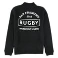 thumbnail image 2 of Sportiqe - Sudadera para hombre de la Copa Mundial de Rugby 2018, color negro, pequeña, 2 of 2