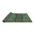 thumbnail image 2 of Ahgly Company Indoor Round Persian Turquoise Blue Traditional Area Rugs, 3' Round, 2 of 4