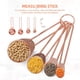 thumbnail image 5 of Tazas y cucharas medidoras de acero inoxidable con regla medidora de cuchara, tabla de conversión de cocina, juego de 8 para ingredientes secos y líquidos, 5 of 7