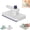 1pcs-b, variant on No-Touch Snap Grip Mini Mop, Hands Free Snap Clamp Design, Holder Compatible with Paper Towels and Wet Wipes, Multi-Surface Cleaning Tool for Kitchen, Bathroom, Glass, Car Interior