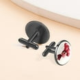 thumbnail image 6 of Valentine's Day Elegant Stainless Steel Men's Cufflinks Set for Formal Attire, Made of Stainless Steel, Ideal for Weddings and Business Meetings, 6 of 6