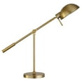 thumbnail image 3 of Evelyn&Zoe Dexter 23.25" Tall Boom Arm Table Lamp with Metal Shade, Brass/Brass, 3 of 9