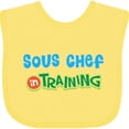thumbnail image 3 of Inktastic Sous Chef in Training Boys or Girls Baby Bib, 3 of 4
