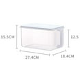 thumbnail image 2 of CNKOO 6.2L Plastic Refrigerator Storage Box Food Keeping Fresh Organizer Fruit Home Kitchen Container, 2 of 10