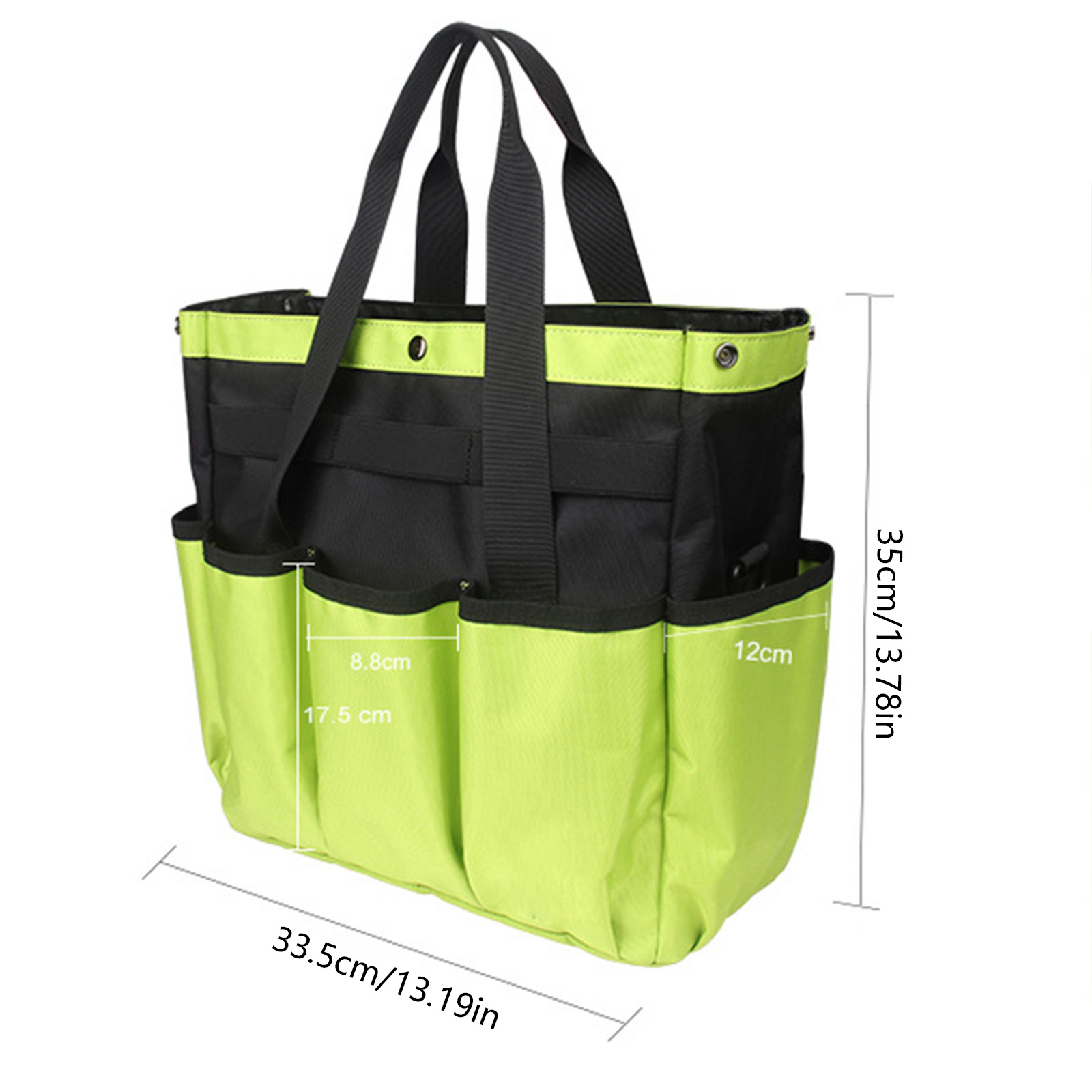 Multipocket Garden Tote Storage Bag Oxford Cloth Garden Tool With Shoulder Strap for Gardening Work