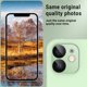 thumbnail image 5 of [ 2 Pack Camera Lens Protector for iPhone 12, Aluminum Metal Lens Film, 9H Hardness Tempered Glass Camera Screen Cover,Bubble Free,Strong Stickiness Case Friendly - Black, 5 of 5