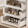 thumbnail image 2 of KULAGAGA Closet Island with Glass Top & 8 Drawers,Wardrobe Armoire  Island for Walk-in Closet, Store Dressing Room, 47.2”W x 23.6”D x 31.5”H, 2 of 8