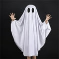 thumbnail image 2 of Ruyang Kids Ghost Cape Mantle Boys Girls Halloween Clothes Cute Party Dress Up Outfits White Cloak Age 1 to 9 Years, 2 of 9