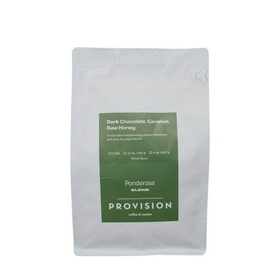 Ponderosa Blend - Roasted by Provision Coffee - Whole Bean Coffee - 12 Ounce Bag