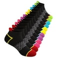thumbnail image 3 of COOPLUS Boys & Girls Ankle Socks Cotton Athletic Low-Cut Socks for Little Big Kids 12 Pairs, 3 of 7