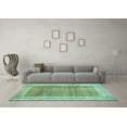 thumbnail image 3 of Ahgly Company Indoor Square Abstract Light Blue Contemporary Area Rugs, 4' Square, 3 of 4