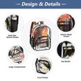 thumbnail image 3 of Iauyy Clear Backpack Heavy Duty PVC Transparent Backpack for College Workplace, A Huge Wolf Pattern, 3 of 8