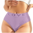 thumbnail image 2 of Womens Panties Cotton Women's Hollow Comfortable Breathable High Elastic Seamless Underwear Shaping Underwear for Women Purple S, 2 of 8