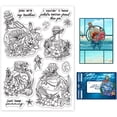 thumbnail image 1 of Sello transparente de botella a la deriva, sello de silicona con forma de flor, tarjetas con sellos de estrella de mar, sellos de goma con forma de pez, sellos transparentes, 1 of 7