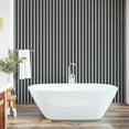 thumbnail image 6 of Ambesonne Chevron Peel & Stick Wallpaper for Home, Classic Monochrome Chevron, 13"x36", Black and White, 6 of 6