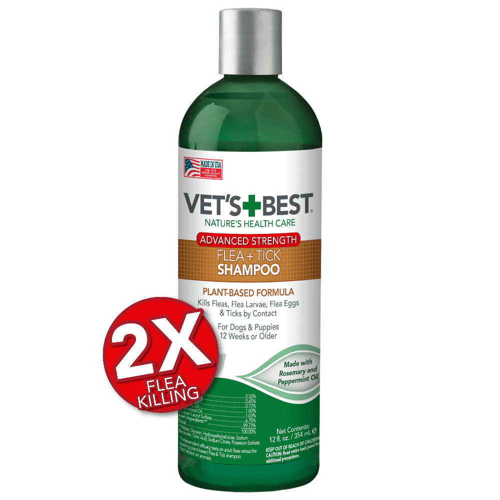 Vet’s Best Flea and Tick Advanced Strength Dog Shampoo Flea Treatment
