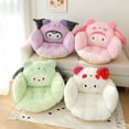 thumbnail image 2 of Cojín de peluche de invierno de Sanrio Hello Kitty Cinnamoroll con medio contorno Kuromi, cojín de respaldo para dormitorio, oficina, cojín antideslizante para silla, 2 of 5