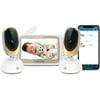 Motorola VM85-2 Connect HD Wi-Fi Video Baby Monitor w/ 5" Screen | 2 Cameras | Split-Screen | Two-Way Talk