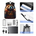 thumbnail image 6 of Gaeub Prairie Meditating Raccoon School Backpack Waterproof Bookbag for Men Women College High School Bags, 6 of 8
