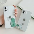 thumbnail image 6 of Cute Couples Dinosaur Clear Soft Case  for iPhone (Male,iPhone 13 Pro Max), 6 of 6