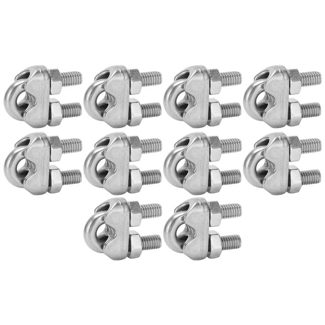 Clips De Cuerda De Alambre, Abrazadera De Clip De Cable De Cuerda De Alambre De Acero Inoxidable Sujetador De Sillín De Cable De Cuerda De Alambre Para Arreglar Muebles De Patio ANGGREK Otros