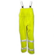 Tingley 3X Fluorescent Yellow/Green Comfort-Brite 14 mil PVC And Polyester Class E Level 2 Flame Resistant Rain Bib Overalls With Fly Front And Snap Closure And Silver Reflective Tape