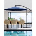 thumbnail image 6 of Arigeas 10FT 360 Degree Rotation Cantilever Umbrella with Cross Base, Outdoor Offset Patio Umbrella with Tilt and Crank Lift, 6 of 6