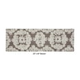thumbnail image 3 of Better Trends 20" x 60" Bathroom Runner Mat, 100% Cotton Non-Slip Bath Rug, Water Absorbent, Machine Washable for Bathroom and Shower Use, (Beige) Medallion Collection, 3 of 6