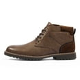 thumbnail image 2 of Bruno Marc Men's Fashion Chukka Boots Casual Lace up Plain Toe Boot Durable TPR Shoes STONE-8 DARK/BROWN Size 6.5, 2 of 5