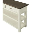 thumbnail image 4 of Bowery Hill Table Console de Canapé de Style Ferme à 2 Tiroirs Blanc Crème et Brun, 4 of 8