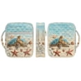 thumbnail image 2 of Xoenoiee Beach Turtle Starfish Seashell Print Bible Cover Case for Men Women, Quilted Bible Cover Bible Cover Carrying Case with Handle, Zippered Bible Book Cover Holder Bag Case with Pocket, 2 of 7