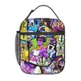 thumbnail image 2 of Portable Insulated Lunch Bag for Men and Women, Reusable Thermal Tote with Front Zipper Pocket, Lightweight Anime Inspired Cooler, 2 of 6