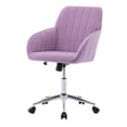 thumbnail image 4 of Adjustable Office Chair Ergonomic Swivel Design with Dual Back Support Comfortable Computer Chair for Long Sitting Home Bedroom Use Lilac, 4 of 7