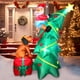 thumbnail image 1 of Árbol de Navidad inflable FunFanso de 6 pies con Papá Noel y perro, 1 of 6