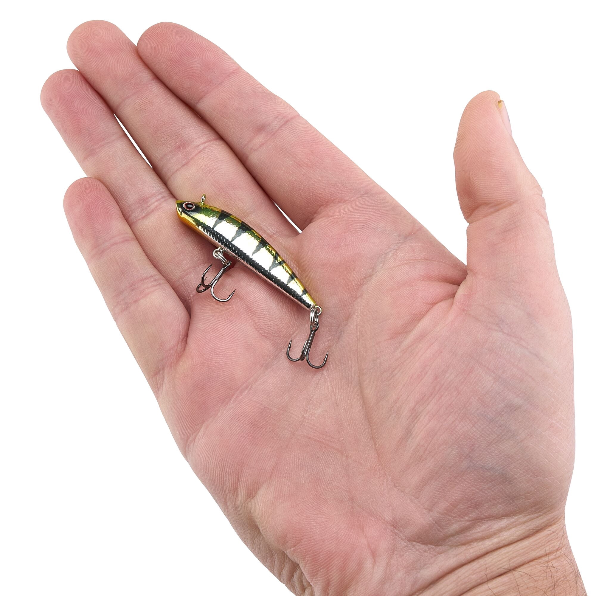 Berkley Finisher, 1.75 in, Glide Baits, Chrome Perch (1 Count)