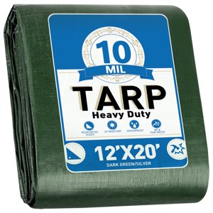 Xueyu Heavy-Duty Waterproof Tarp, 12' x 20'