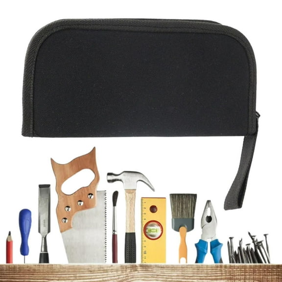 Small Tool Bag Canvas Tool Zipper Storage Repair Tools Organizer Bags Toolkit