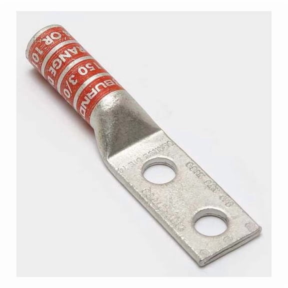 Burndy TwoHoleLugCmprsnConn,Long,Orange,14 YA272TC38