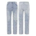 thumbnail image 3 of Pantalones Vaqueros Pitillo Rasgados Para Hombre Azul, 3 of 6