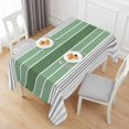 thumbnail image 6 of Sage Green Stripes Table Cloth Waterproof Tablecloths, Modern Spring Abstract Striped Tablecloth Dining Table Cover for Kitchen Party Tabletop Outdoor, Rectangle Tablecloth 60x120 Inch, 6 of 9